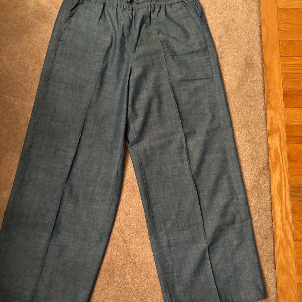 J. Crew Bundle. 2 Pair Drawstring Linen Like Pant… - image 2